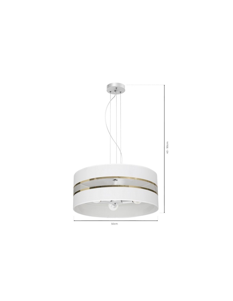 Milagro Lampa Wisząca ULTIMO WHITE 3xE27 MLP7353 Milagro Lampa Wisząca ULTIMO WHITE 3xE27 MLP7353