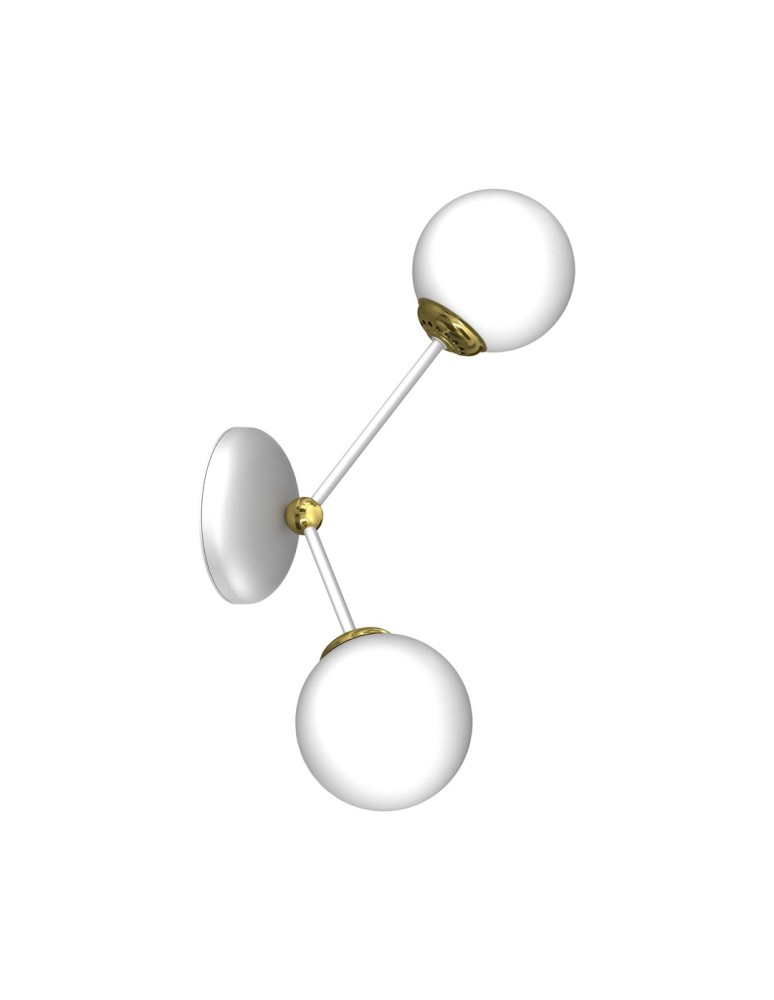 Milagro Kinkiet JOY WHITE / GOLD 2xE14 MLP7462 Milagro Kinkiet JOY WHITE / GOLD 2xE14 MLP7462