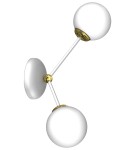 Milagro Kinkiet JOY WHITE / GOLD 2xE14 MLP7462 Milagro Kinkiet JOY WHITE / GOLD 2xE14 MLP7462