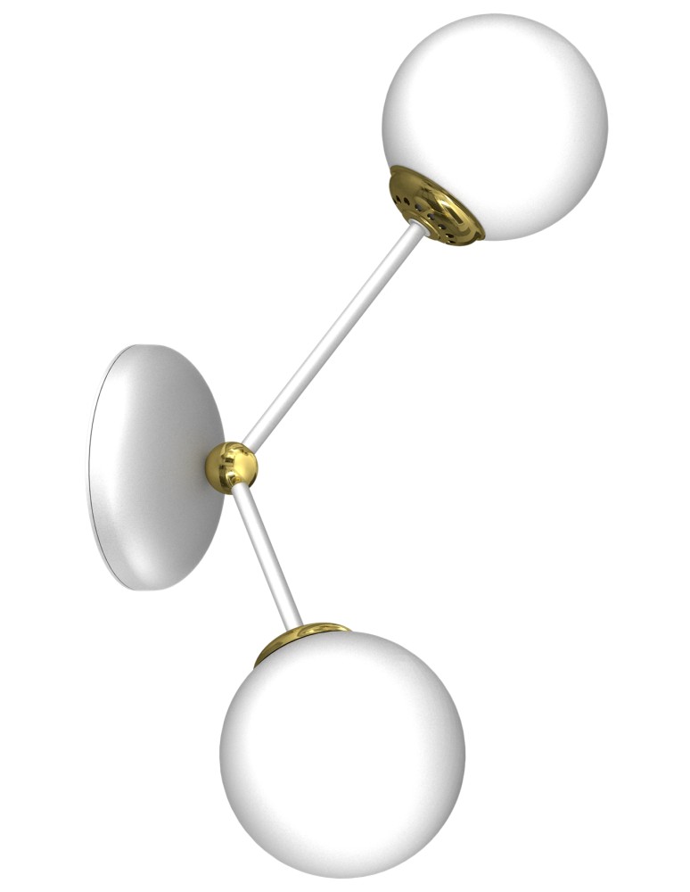 Milagro Kinkiet JOY WHITE / GOLD 2xE14 MLP7462 Milagro Kinkiet JOY WHITE / GOLD 2xE14 MLP7462