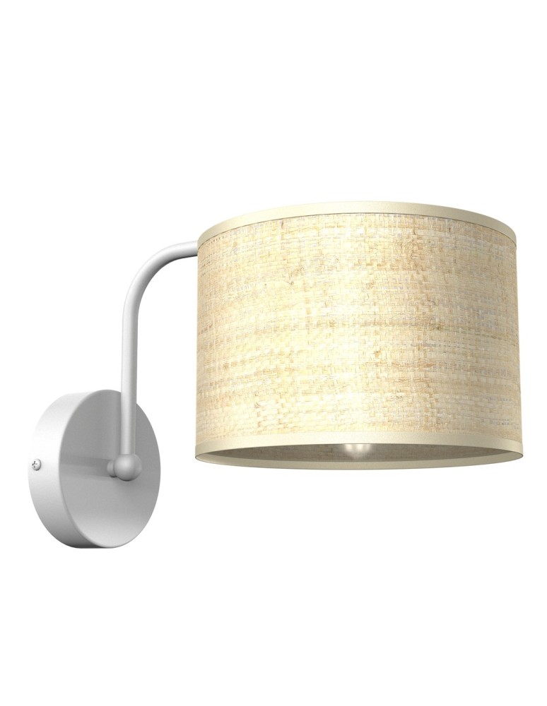 Milagro Kinkiet MARSHALL WHITE / RATTAN 1xE27 MLP7482 Milagro Kinkiet MARSHALL WHITE / RATTAN 1xE27 MLP7482