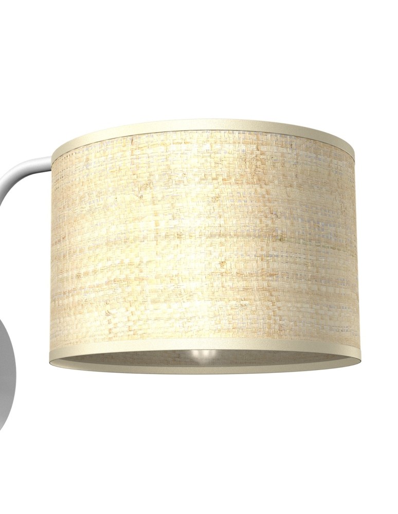 Milagro Kinkiet MARSHALL WHITE / RATTAN 1xE27 MLP7482 Milagro Kinkiet MARSHALL WHITE / RATTAN 1xE27 MLP7482