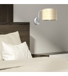 Milagro Kinkiet MARSHALL WHITE / RATTAN 1xE27 MLP7482 Milagro Kinkiet MARSHALL WHITE / RATTAN 1xE27 MLP7482
