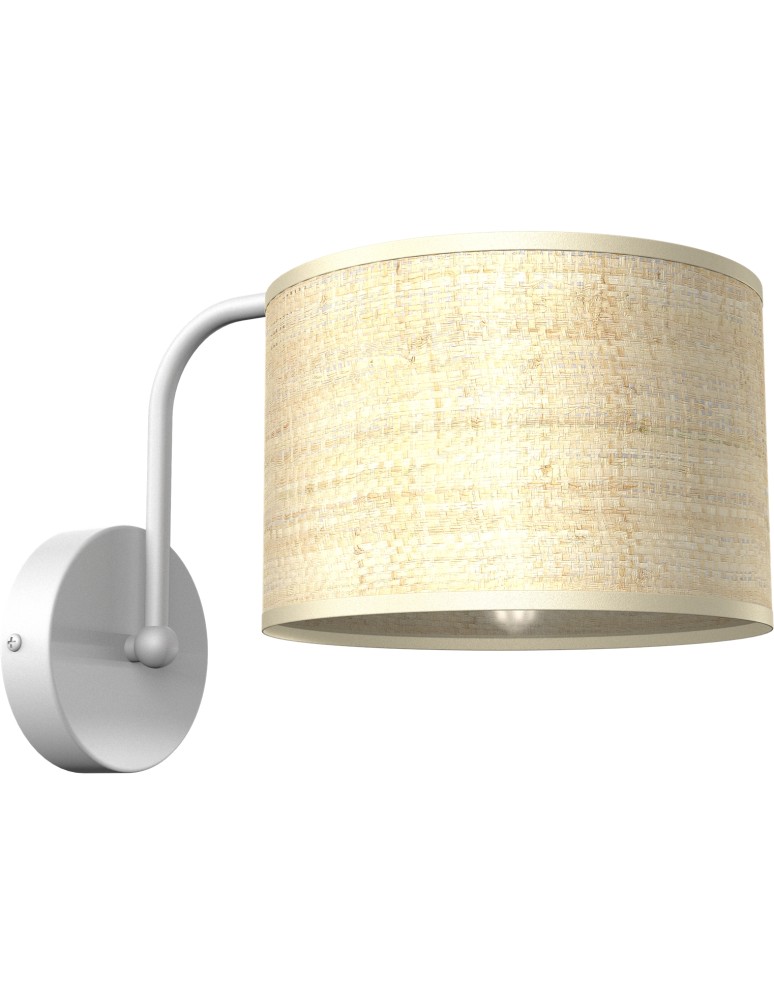Milagro Kinkiet MARSHALL WHITE / RATTAN 1xE27 MLP7482 Milagro Kinkiet MARSHALL WHITE / RATTAN 1xE27 MLP7482