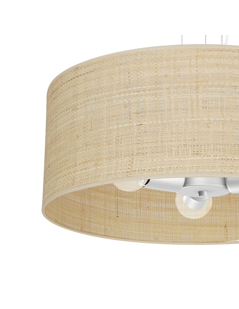 Milagro Lampa wisząca MARSHALL WHITE / RATTAN 3xE27 MLP7490 Milagro Lampa wisząca MARSHALL WHITE / RATTAN 3xE27 MLP7490