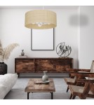 Milagro Lampa wisząca MARSHALL WHITE / RATTAN 3xE27 MLP7490 Milagro Lampa wisząca MARSHALL WHITE / RATTAN 3xE27 MLP7490