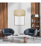 Milagro Lampa wisząca MARSHALL WHITE / RATTAN 3xE27 MLP7490 Milagro Lampa wisząca MARSHALL WHITE / RATTAN 3xE27 MLP7490
