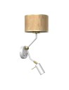 Milagro Kinkiet CORK White/Cork 1xE27 + Mini GU10 MLP7516