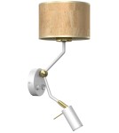Milagro Kinkiet CORK White/Cork 1xE27 + Mini GU10 MLP7516 Milagro Kinkiet CORK White/Cork 1xE27 + Mini GU10 MLP7516