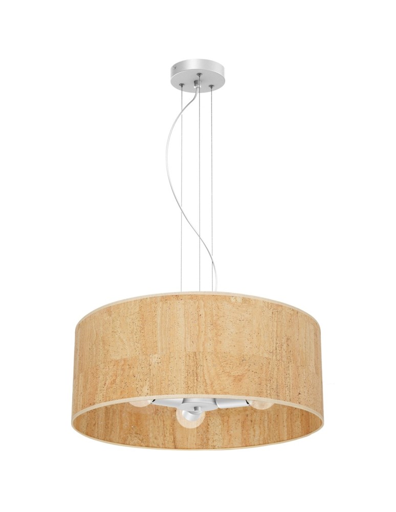 Milagro Lampa wisząca CORK White/Cork 3xE27 MLP7523