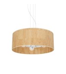 Lampy wiszące boho - Milagro Lampa wisząca CORK White/Cork 3xE27 MLP7523 - product 3