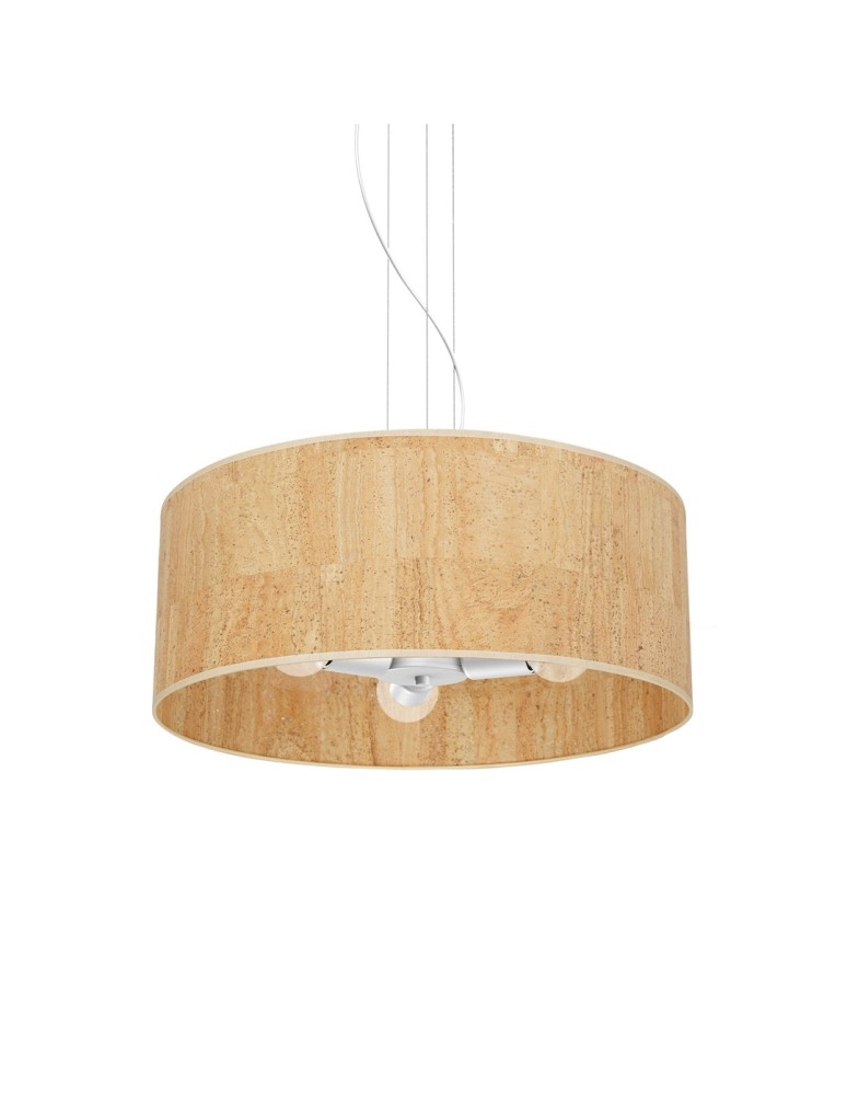 Milagro Lampa wisząca CORK White/Cork 3xE27 MLP7523