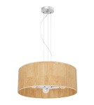 Lampy wiszące boho - Milagro Lampa wisząca CORK White/Cork 3xE27 MLP7523 - product 4
