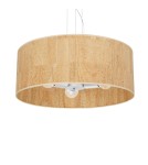 Lampy wiszące boho - Milagro Lampa wisząca CORK White/Cork 3xE27 MLP7523 - product 5