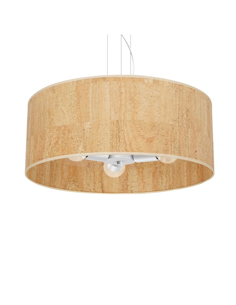 Milagro Lampa wisząca CORK White/Cork 3xE27 MLP7523
