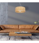 Lampy wiszące boho - Milagro Lampa wisząca CORK White/Cork 3xE27 MLP7523 - product 7