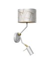Milagro Kinkiet ZIGGY WHITE White/Gold 1xE27 + 1x mini GU10 MLP7562