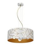 Milagro Lampa wisząca ZIGGY WHITE White/Gold 3xE27 MLP7569 Milagro Lampa wisząca ZIGGY WHITE White/Gold 3xE27 MLP7569