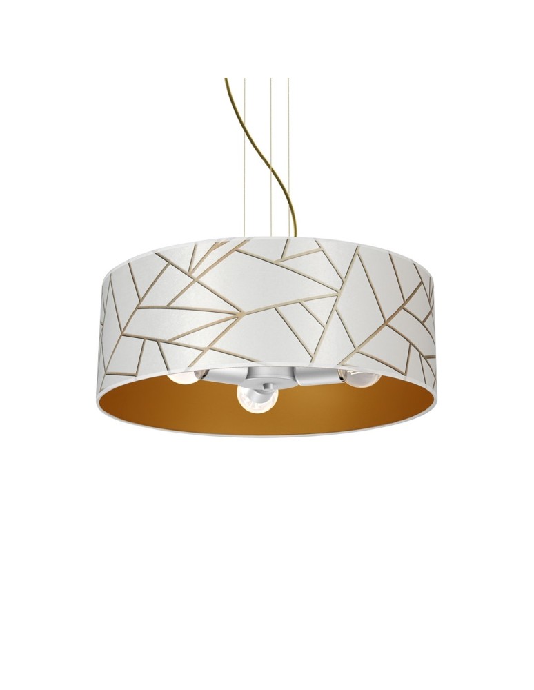 Milagro Lampa wisząca ZIGGY WHITE White/Gold 3xE27 MLP7569 Milagro Lampa wisząca ZIGGY WHITE White/Gold 3xE27 MLP7569