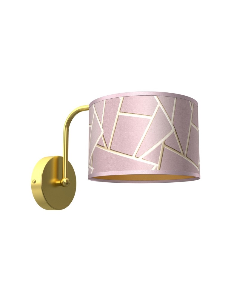 Milagro Kinkiet ZIGGY PINK Gold/Pink 1xE27 MLP7583