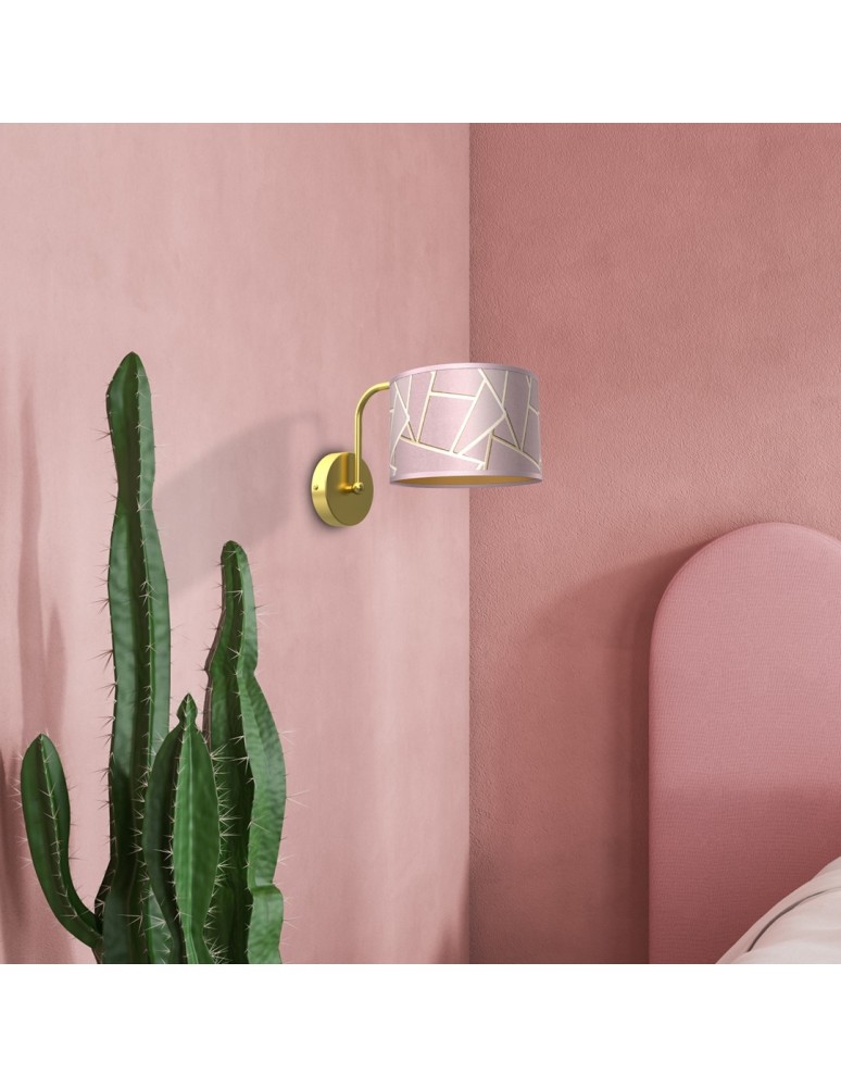 Milagro Kinkiet ZIGGY PINK Gold/Pink 1xE27 MLP7583 Milagro Kinkiet ZIGGY PINK Gold/Pink 1xE27 MLP7583