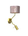 Milagro Kinkiet ZIGGY PINK Gold/Pink 1xE27 + 1x mini GU10 MLP7584