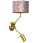 Milagro Kinkiet ZIGGY PINK Gold/Pink 1xE27 + 1x mini GU10 MLP7584 Milagro Kinkiet ZIGGY PINK Gold/Pink 1xE27 + 1x mini GU10 MLP7584