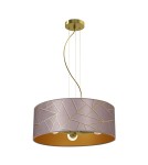 Lampy wiszące różowe - Milagro Lampa wisząca ZIGGY PINK Gold/Pink 3xE27 MLP7591 - product 2
