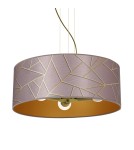 Lampy wiszące różowe - Milagro Lampa wisząca ZIGGY PINK Gold/Pink 3xE27 MLP7591 - product 3