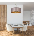 Lampy wiszące różowe - Milagro Lampa wisząca ZIGGY PINK Gold/Pink 3xE27 MLP7591 - product 4