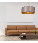 Lampy wiszące różowe - Milagro Lampa wisząca ZIGGY PINK Gold/Pink 3xE27 MLP7591 - product 6