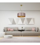 Lampy wiszące różowe - Milagro Lampa wisząca ZIGGY PINK Gold/Pink 3xE27 MLP7591 - product 7