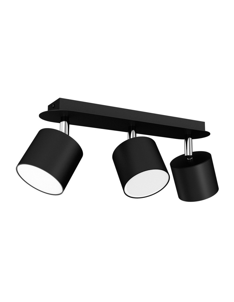 Milagro Lampa sufitowa DIXIE BLACK 3xGX53 MLP7601 Milagro Lampa sufitowa DIXIE BLACK 3xGX53 MLP7601