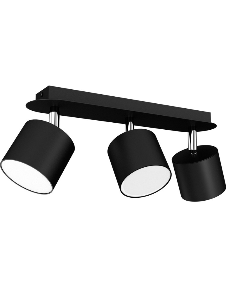 Milagro Lampa sufitowa DIXIE BLACK 3xGX53 MLP7601 Milagro Lampa sufitowa DIXIE BLACK 3xGX53 MLP7601