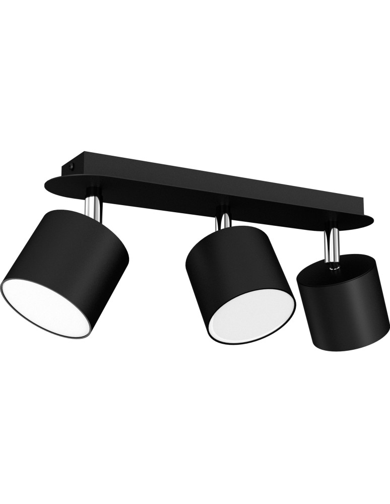Milagro Lampa sufitowa DIXIE BLACK 3xGX53 MLP7601 Milagro Lampa sufitowa DIXIE BLACK 3xGX53 MLP7601