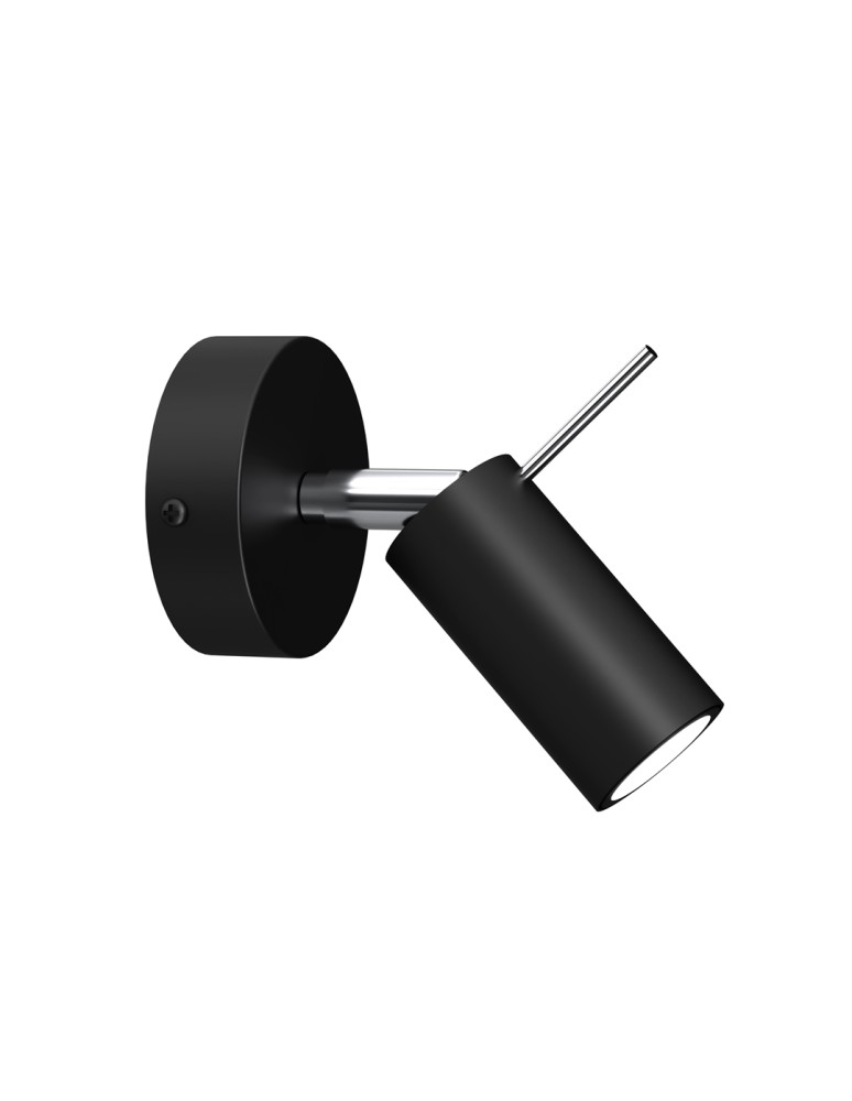 Milagro Kinkiet PRESTON BLACK/CHROME 1x mini GU10 MLP7618 Milagro Kinkiet PRESTON BLACK/CHROME 1x mini GU10 MLP7618