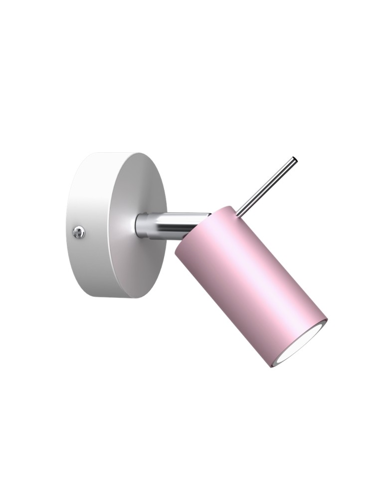 Milagro Kinkiet PRESTON PINK/WHITE 1x mini GU10 MLP7626 Milagro Kinkiet PRESTON PINK/WHITE 1x mini GU10 MLP7626