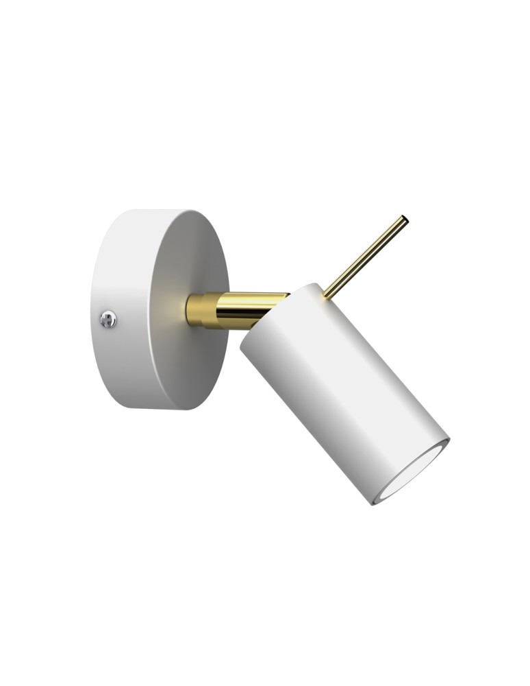 Milagro Kinkiet PRESTON GOLD/WHITE 1x mini GU10 MLP7630 Milagro Kinkiet PRESTON GOLD/WHITE 1x mini GU10 MLP7630