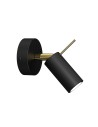 Milagro Kinkiet PRESTON GOLD/BLACK 1x mini GU10 MLP7634
