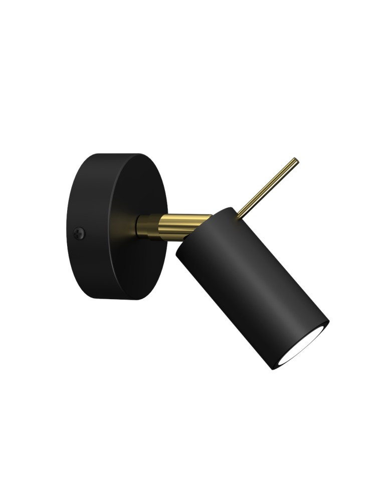 Milagro Kinkiet PRESTON GOLD/BLACK 1x mini GU10 MLP7634 Milagro Kinkiet PRESTON GOLD/BLACK 1x mini GU10 MLP7634