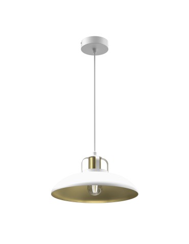 Milagro Lampa wisząca FELIX WHITE/GOLD 1xE27 MLP7704