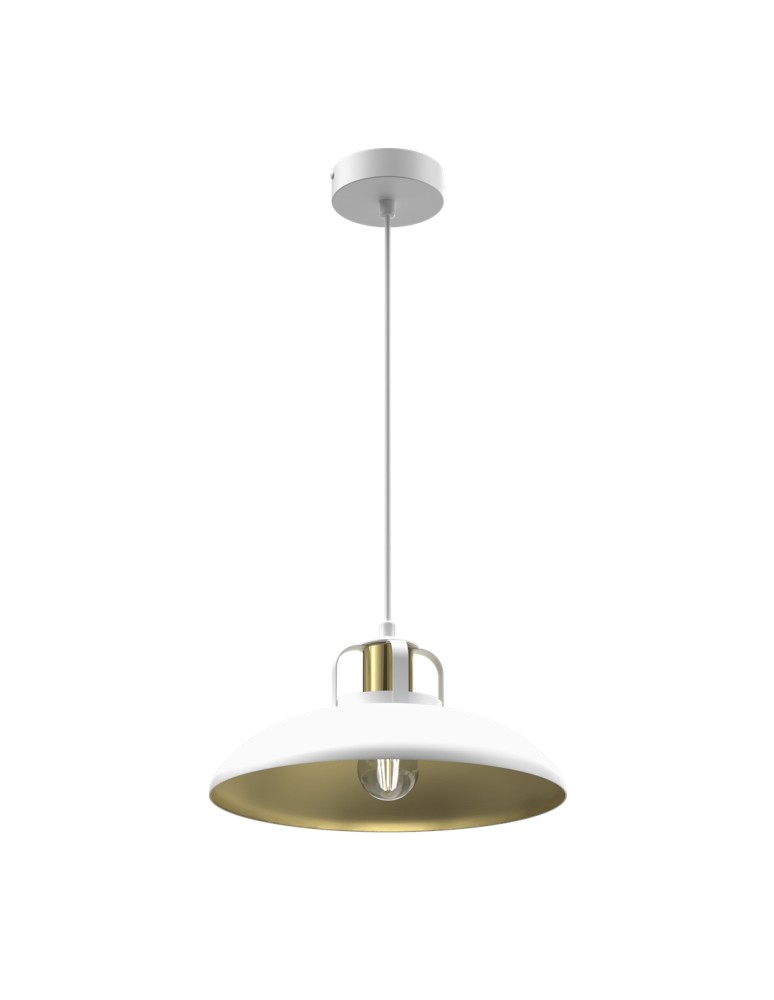 Milagro Lampa wisząca FELIX WHITE/GOLD 1xE27 MLP7704 Milagro Lampa wisząca FELIX WHITE/GOLD 1xE27 MLP7704
