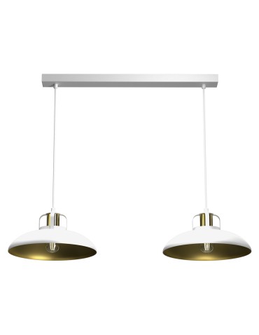 Milagro Lampa wisząca FELIX WHITE/GOLD 2xE27 MLP7705
