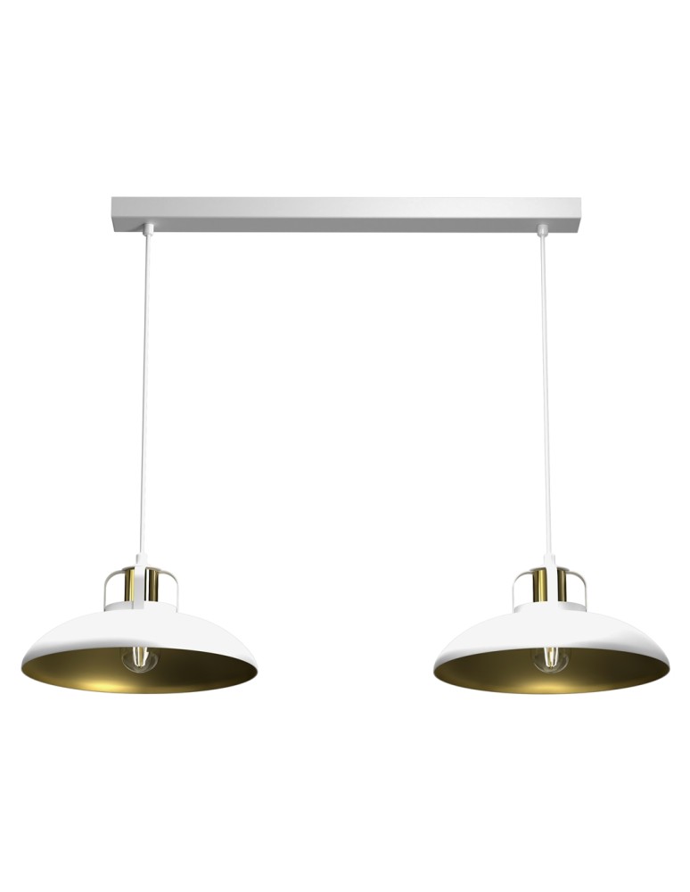 Milagro Lampa wisząca FELIX WHITE/GOLD 2xE27 MLP7705 Milagro Lampa wisząca FELIX WHITE/GOLD 2xE27 MLP7705