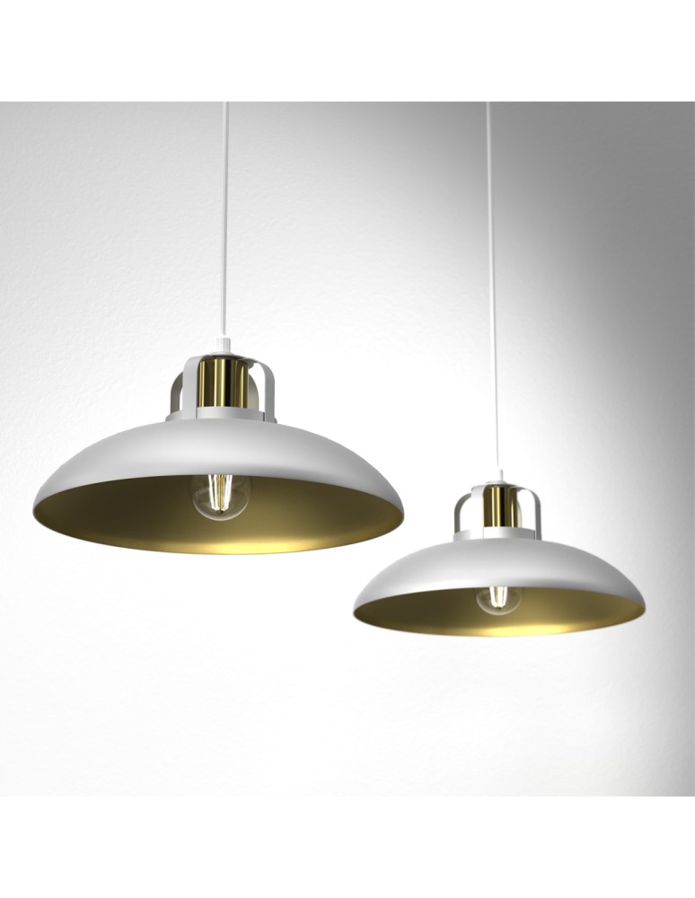 Milagro Lampa wisząca FELIX WHITE/GOLD 2xE27 MLP7705 Milagro Lampa wisząca FELIX WHITE/GOLD 2xE27 MLP7705