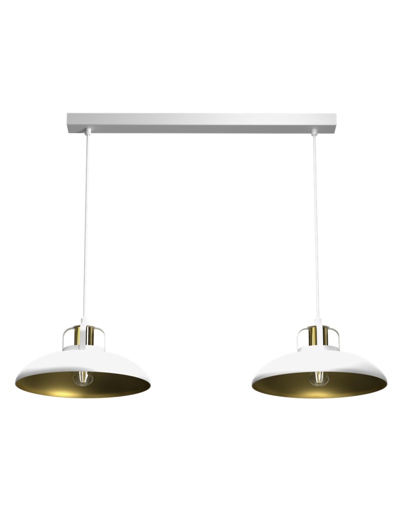 Milagro Lampa wisząca FELIX WHITE/GOLD 2xE27 MLP7705 Milagro Lampa wisząca FELIX WHITE/GOLD 2xE27 MLP7705