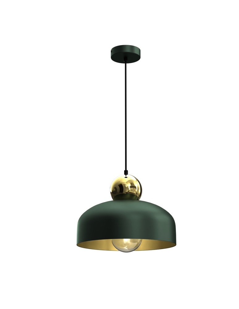 Milagro Lampa Wisząca HARALD GOLD/GREEN 1xE27 MLP7694 Milagro Lampa Wisząca HARALD GOLD/GREEN 1xE27 MLP7694