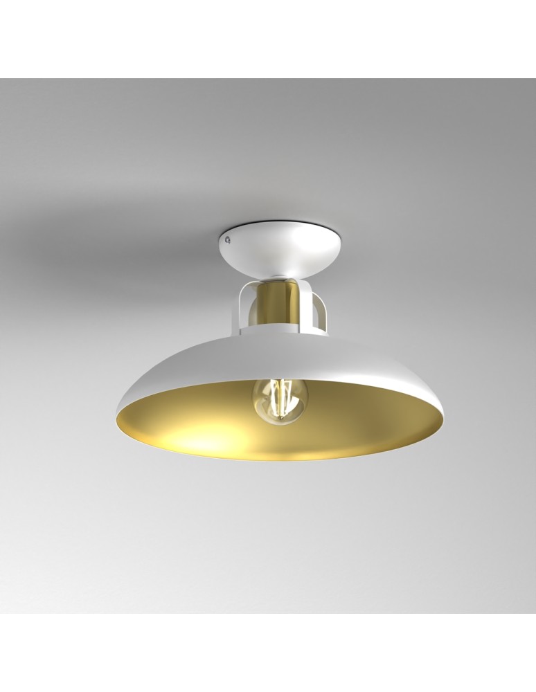Milagro Lampa sufitowa FELIX WHITE/GOLD 1xE27 MLP7703 Milagro Lampa sufitowa FELIX WHITE/GOLD 1xE27 MLP7703