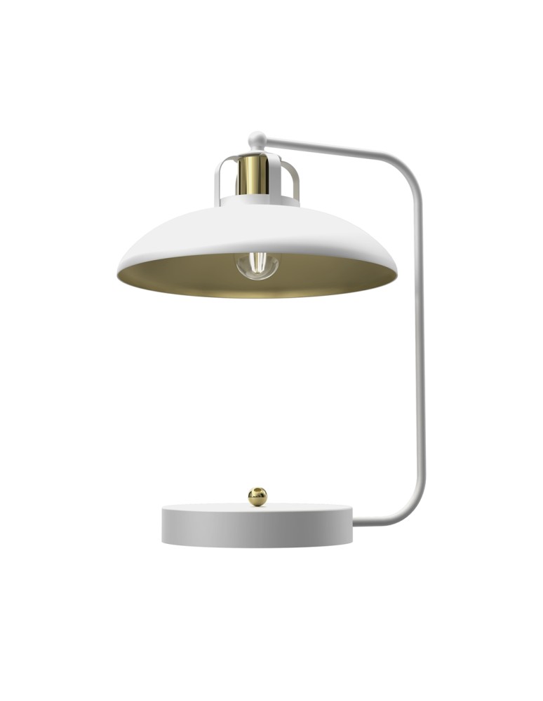 Milagro Lampka biurkowa FELIX WHITE/GOLD 1xE27 MLP7706 Milagro Lampka biurkowa FELIX WHITE/GOLD 1xE27 MLP7706