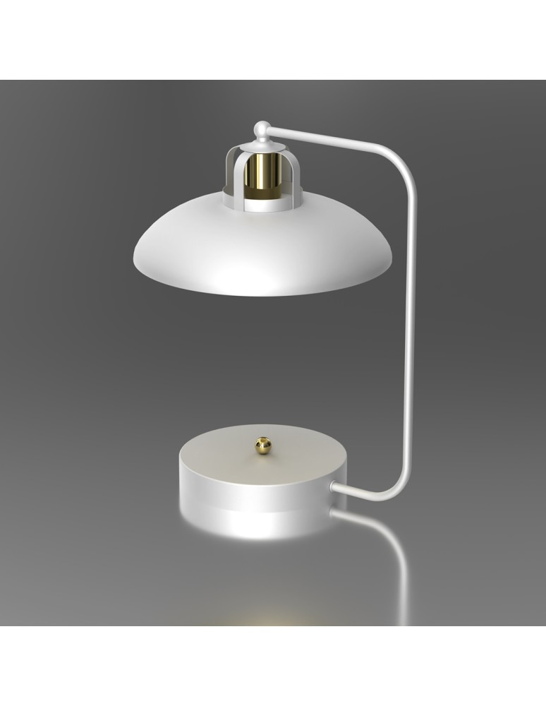 Milagro Lampka biurkowa FELIX WHITE/GOLD 1xE27 MLP7706 Milagro Lampka biurkowa FELIX WHITE/GOLD 1xE27 MLP7706